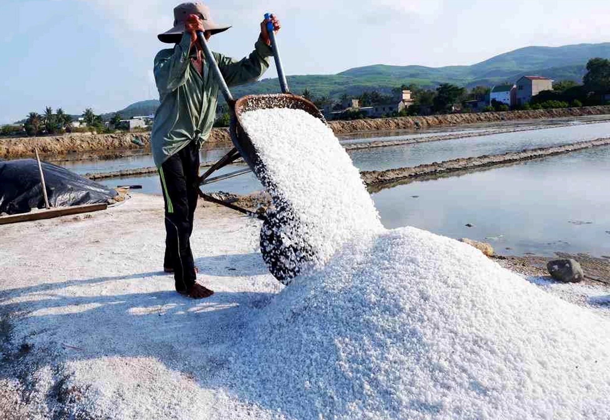 The beauty of labour in Long Dien salt field