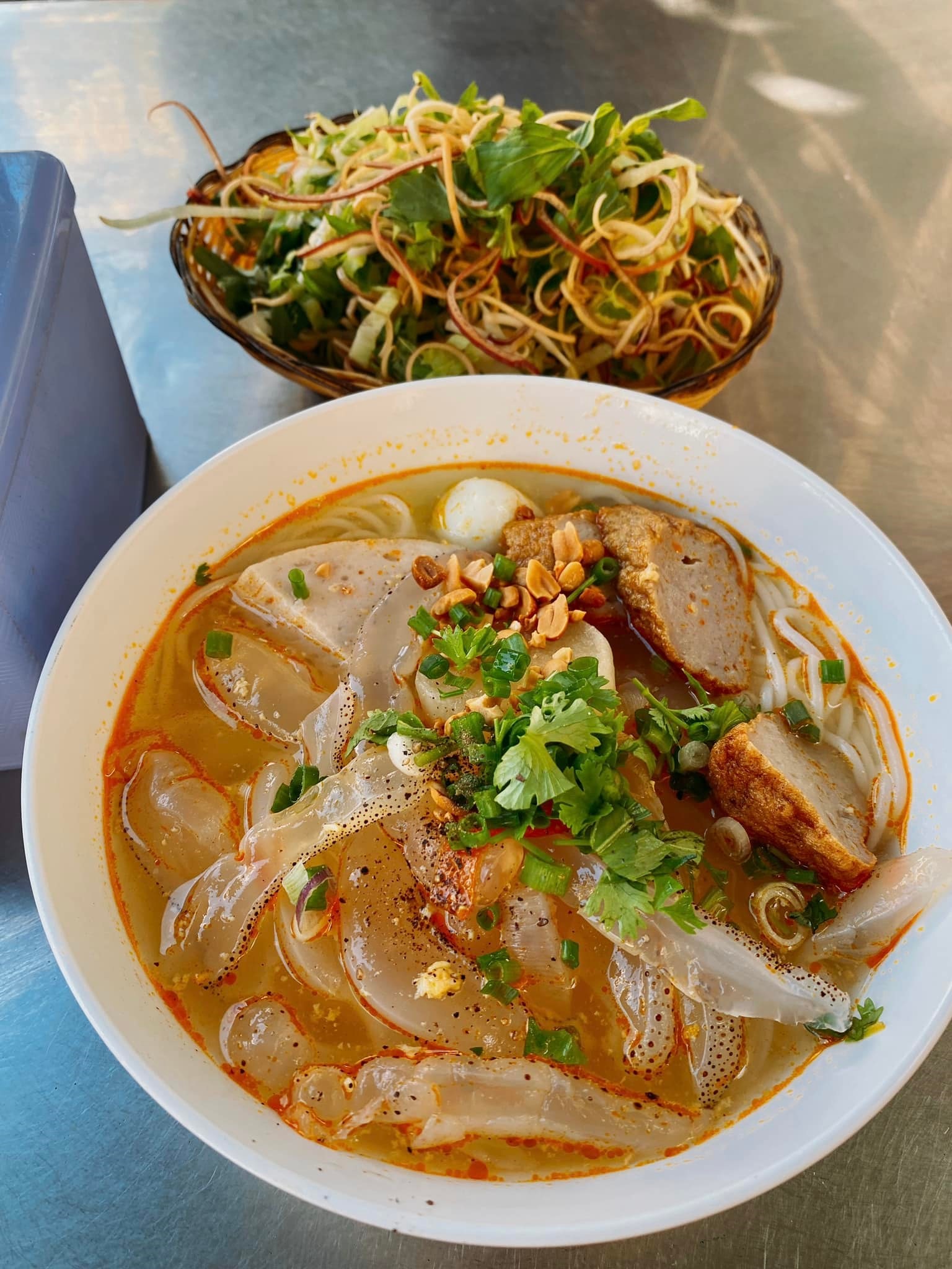 Tasting Jelly Fish Noodles (Bún Sứa) in Nha Trang