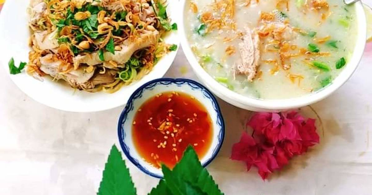 Duck Porridge and Salad Recipe (Cháo Gỏi Vịt)